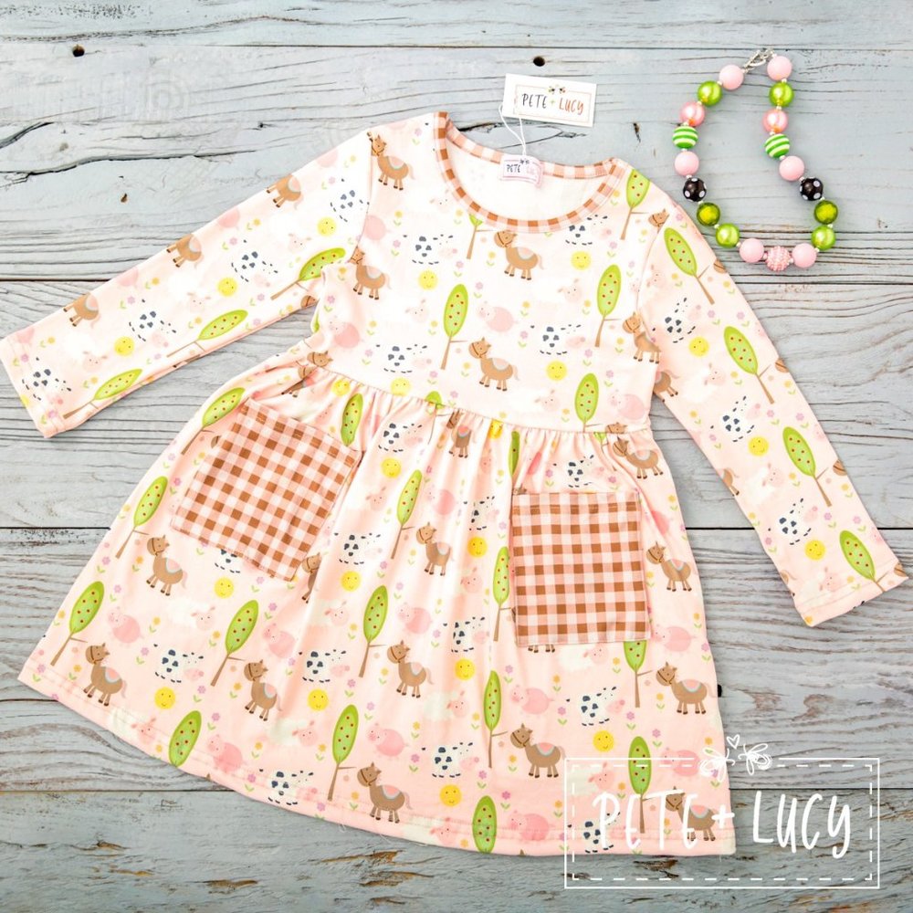 Pete + Lucy Fun on the Farm Dress